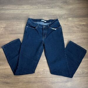 Levi's Deep Indigo Blue Straight Leg Jeans Classic Boot Bootcut Flared Size 30